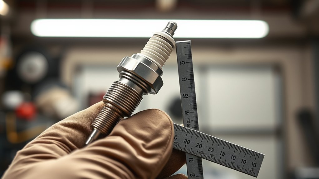 measure motorcycle spark plug gap