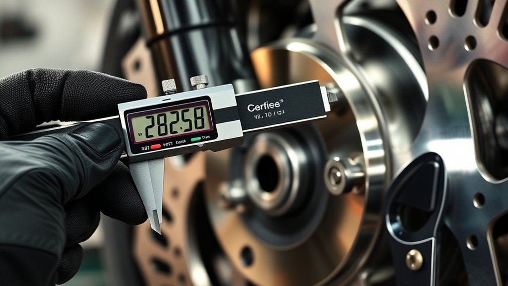 measure rotor thickness accurately