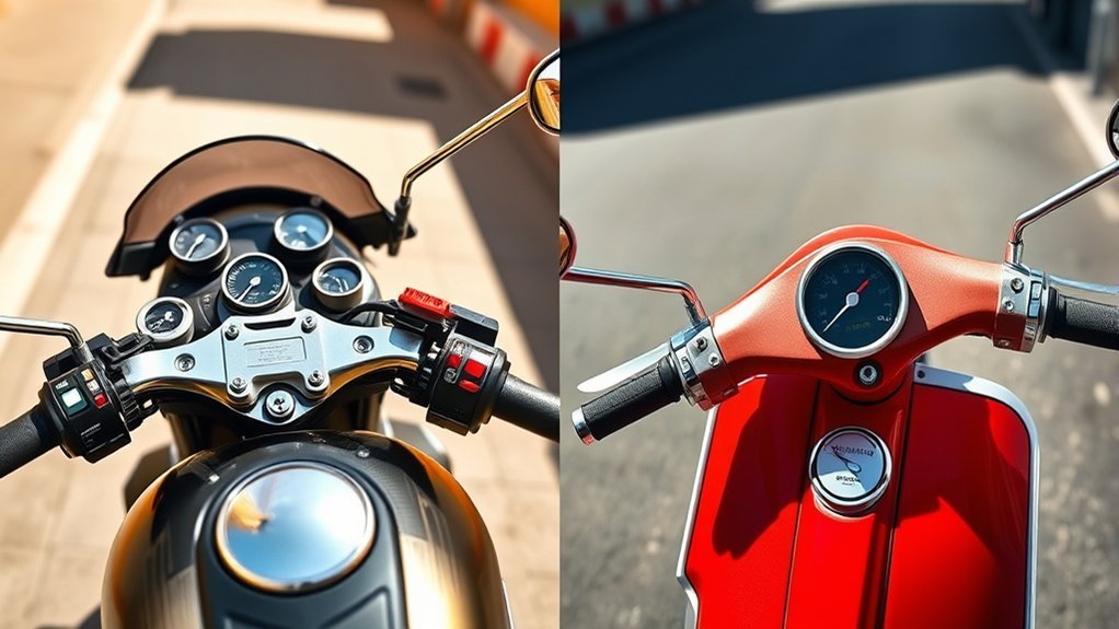 motorcycle and scooter controls