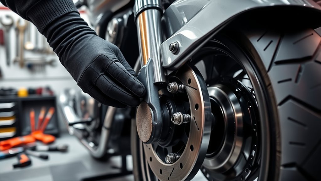motorcycle brake pad replacement