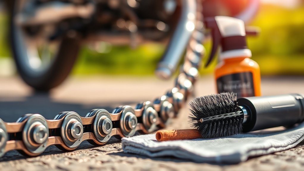 motorcycle chain maintenance tips