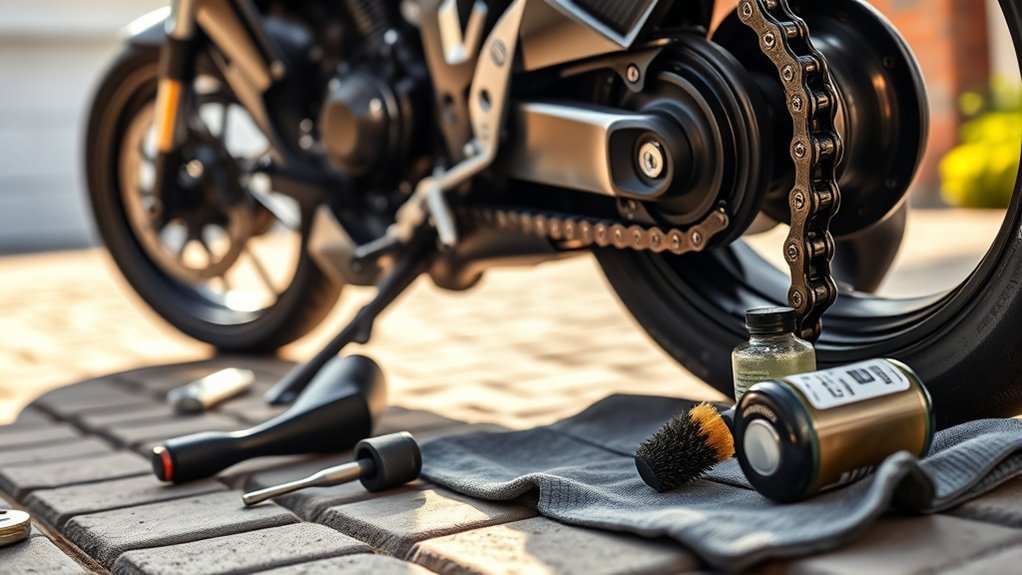 motorcycle chain noise causes
