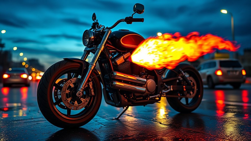motorcycle deceleration backfire causes
