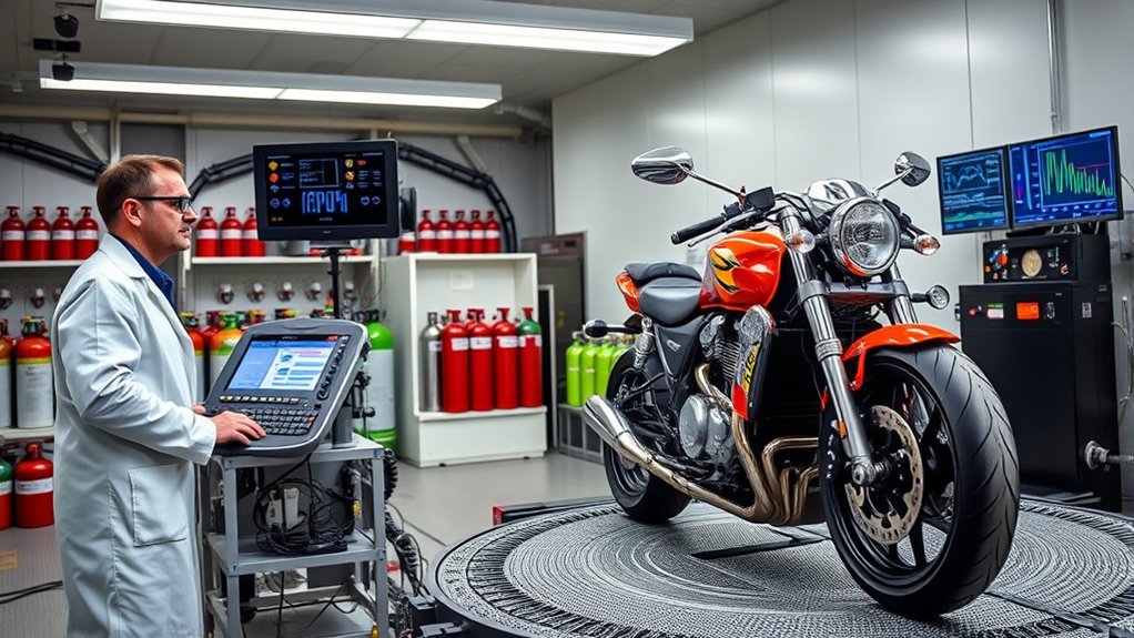 motorcycle emissions testing guidelines