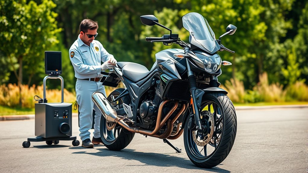 motorcycle emissions testing regulations