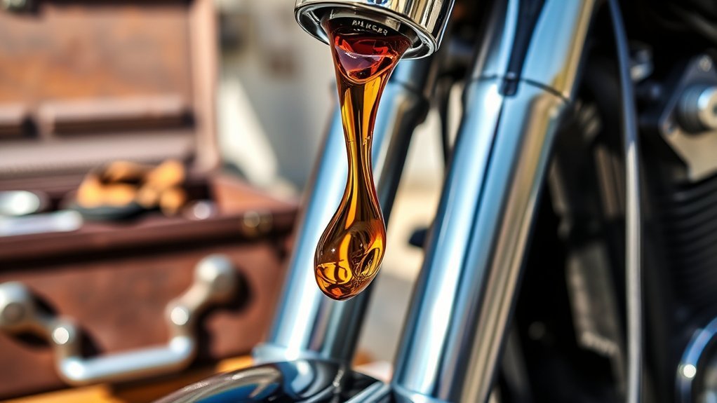 motorcycle fork oil importance