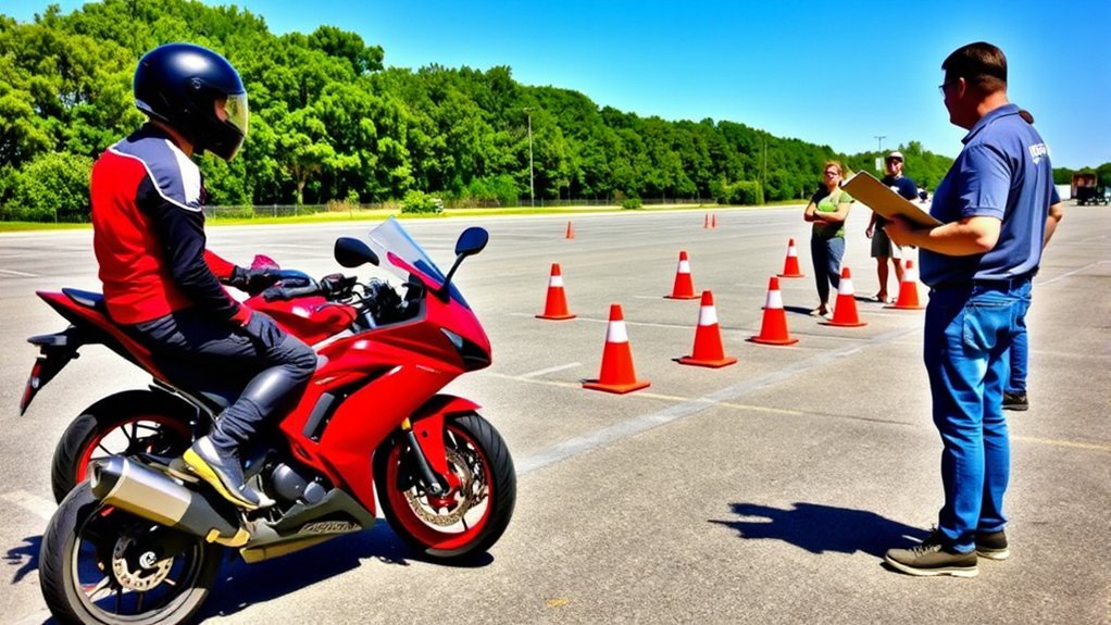 motorcycle license testing requirements