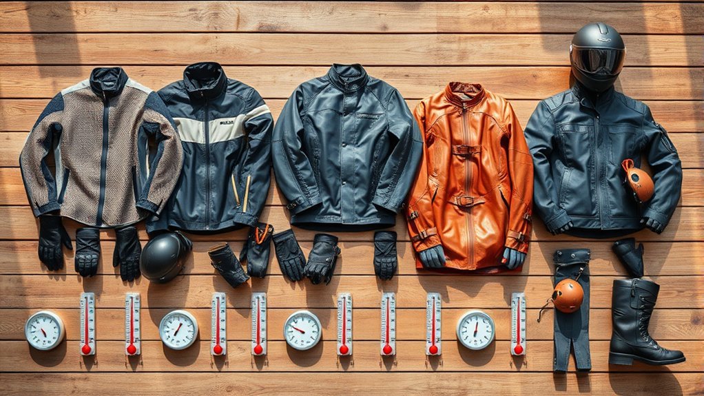 motorcycle riding temperature attire