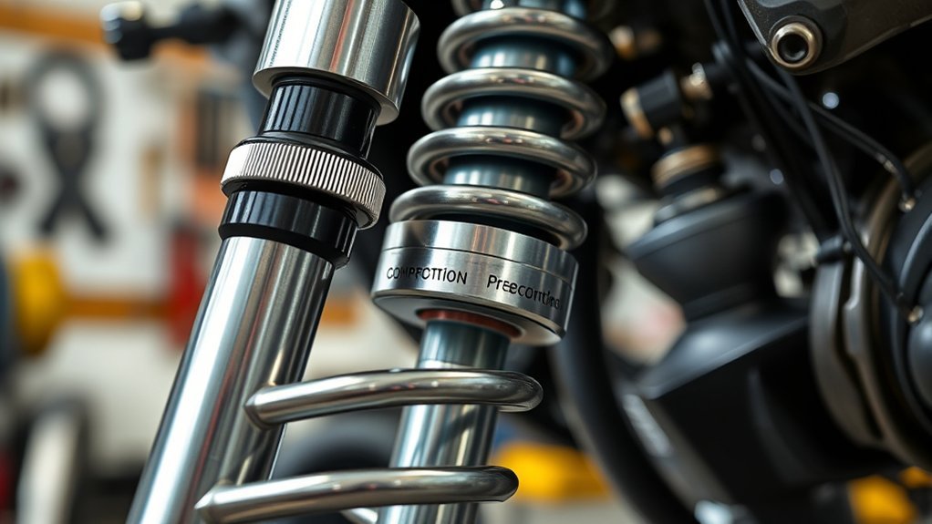 motorcycle suspension adjustment settings