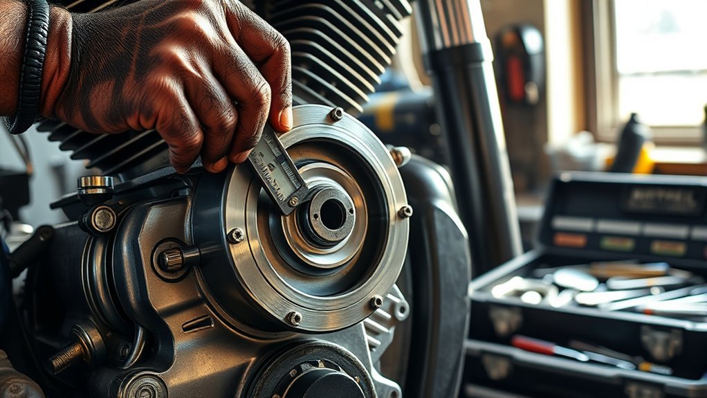 motorcycle valve clearance inspection