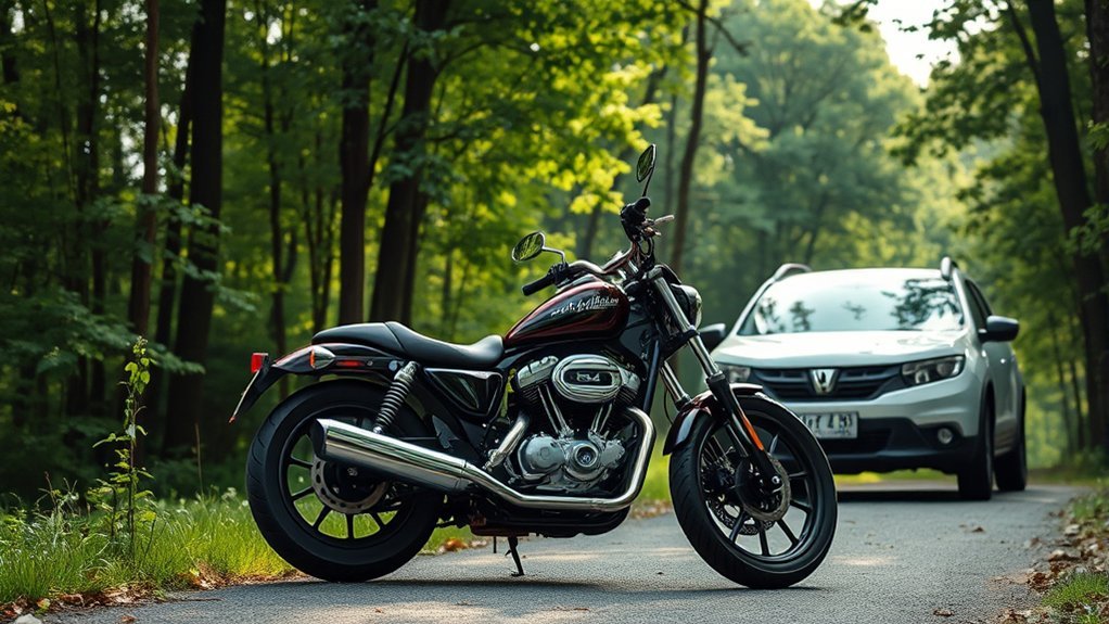 motorcycles efficient but polluting