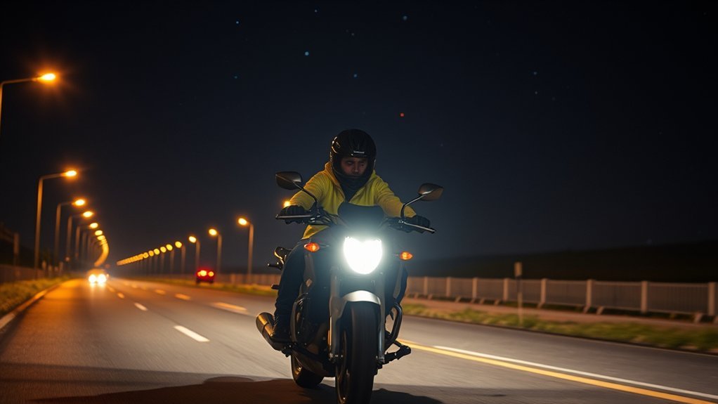 nighttime motorcycle riding safety