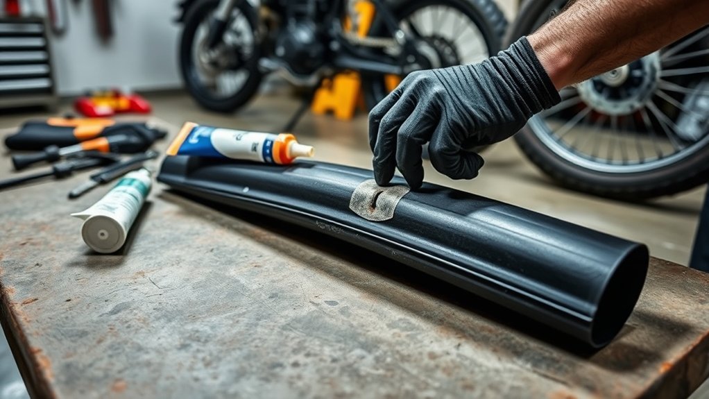 patching a punctured tube
