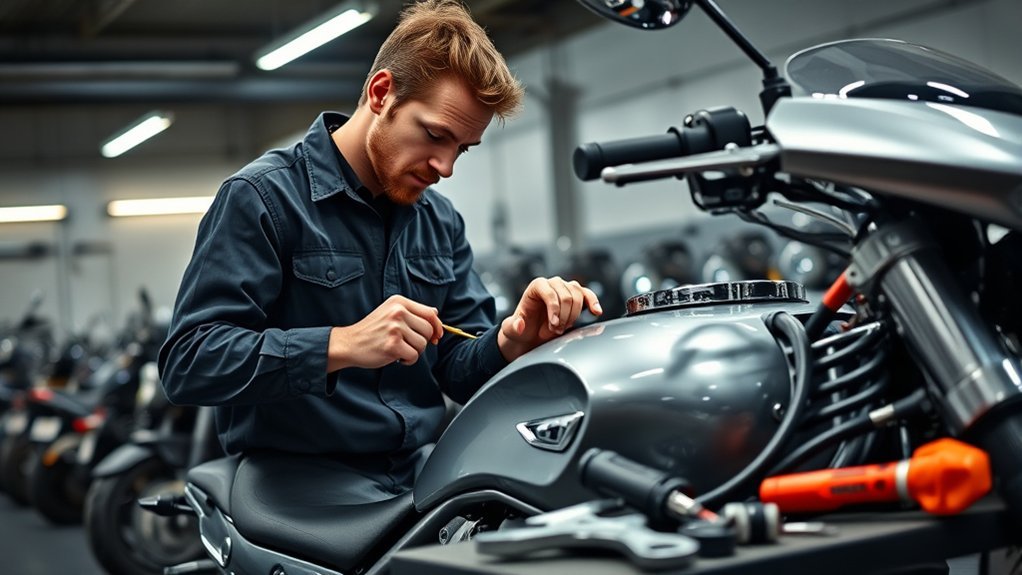 prevent motorcycle gas odors