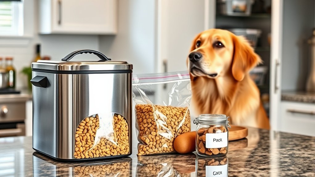 proper dog food storage