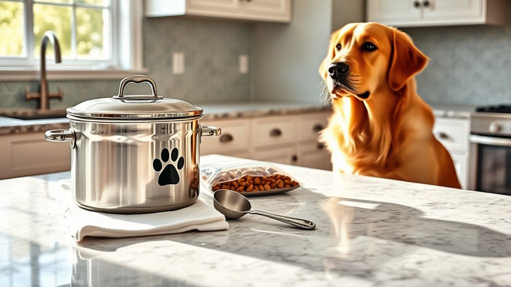 proper dog food storage