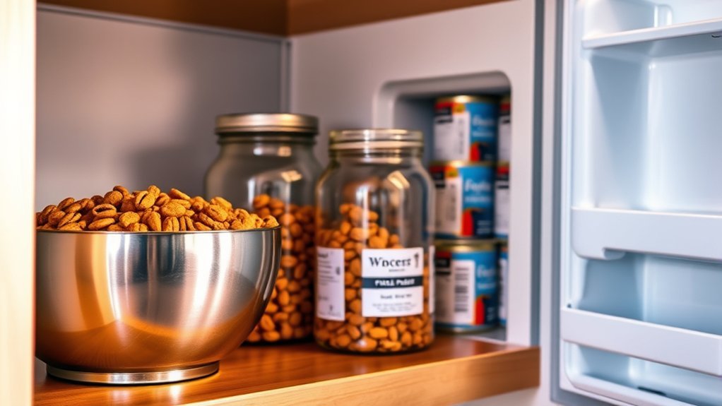 proper dog food storage