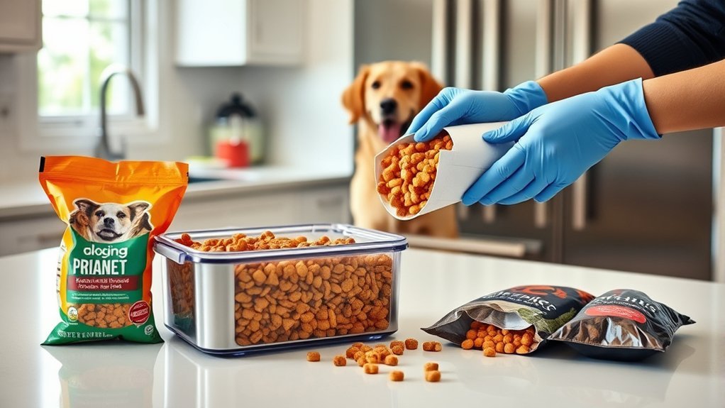 proper dog food storage