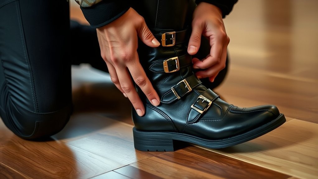 proper motorcycle boot fit