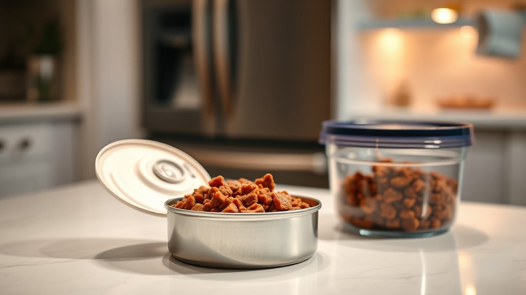 proper wet food storage