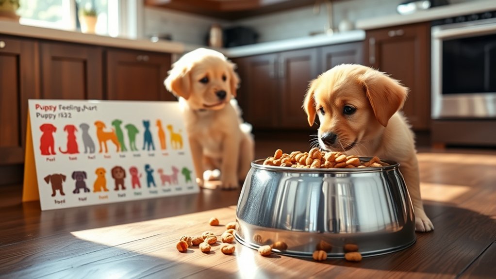 puppy feeding guidelines chart