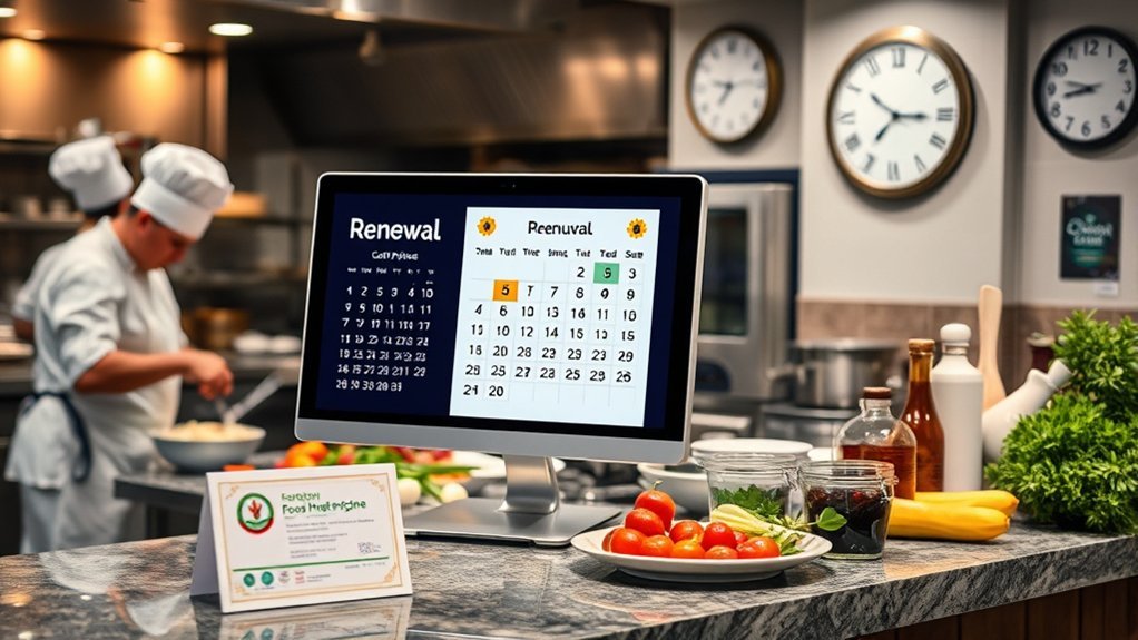 renew food hygiene certificate