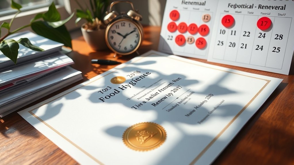 renew food hygiene certificate