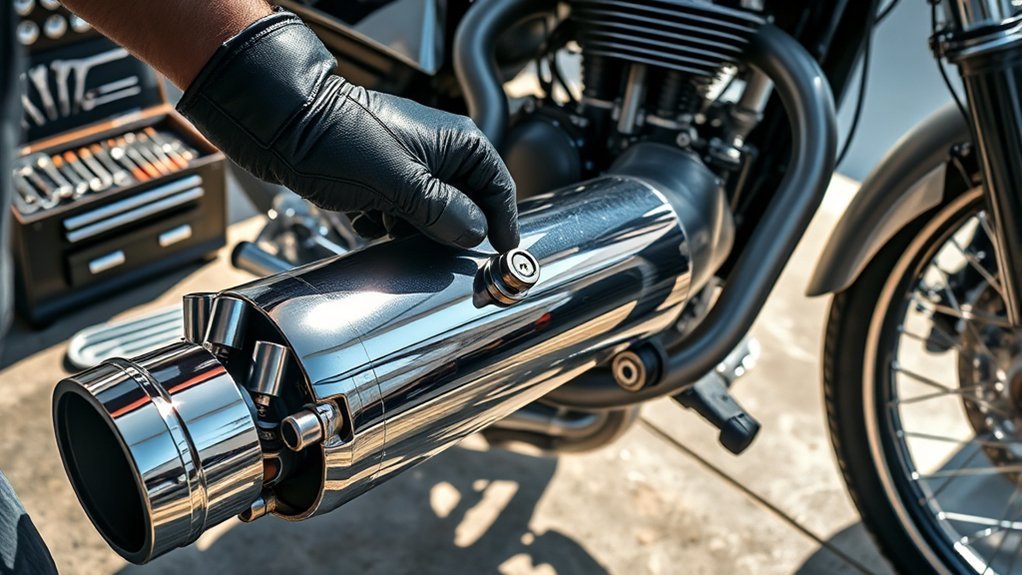 repairing motorcycle exhaust leaks