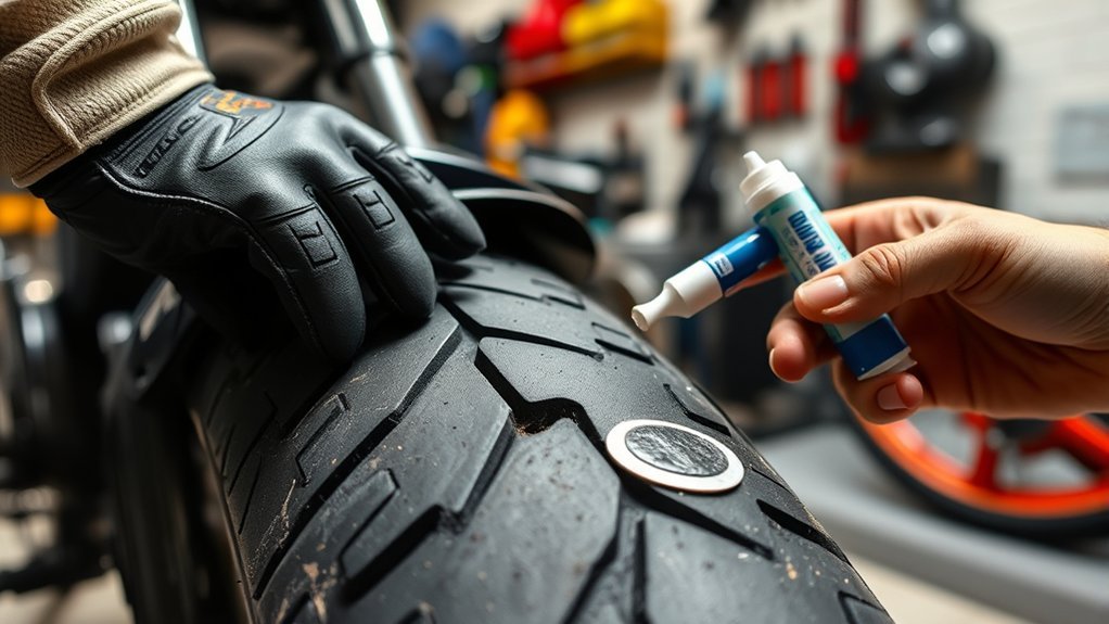 repairing tubeless tire puncture