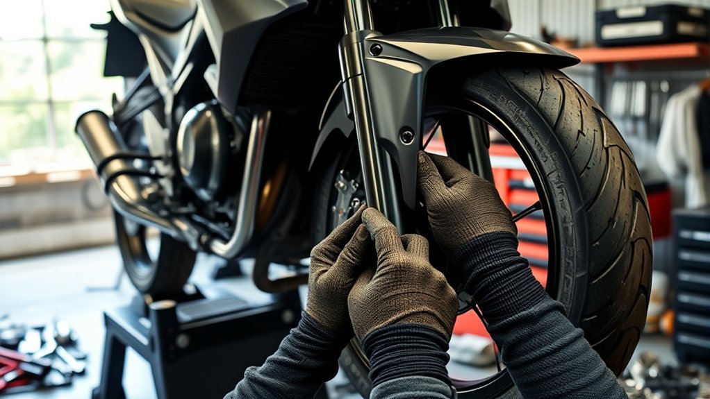 replace motorcycle fork seals