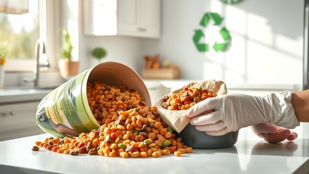 responsible expired dog food disposal