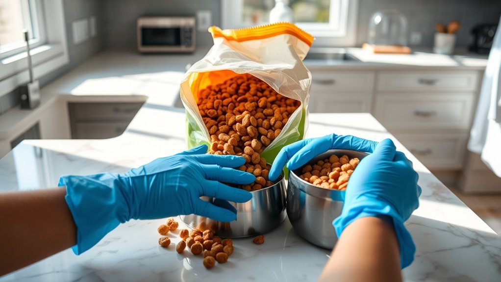 safe dog food handling