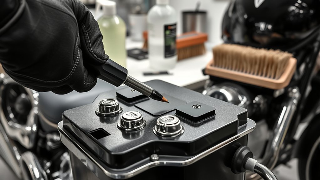 safe motorcycle battery disconnection