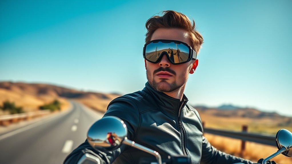 safe motorcycle eyewear selection