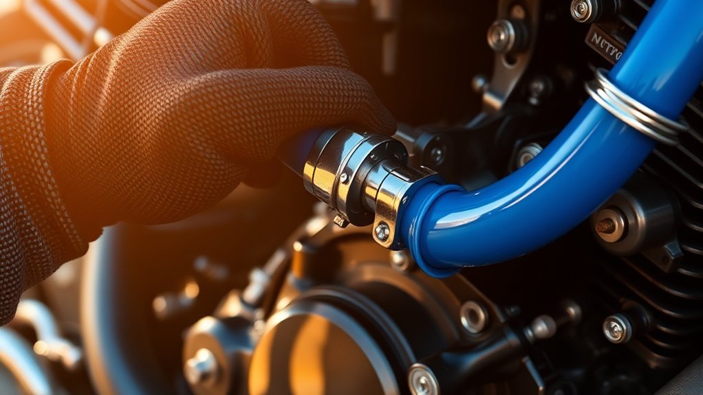 securely install silicone hoses