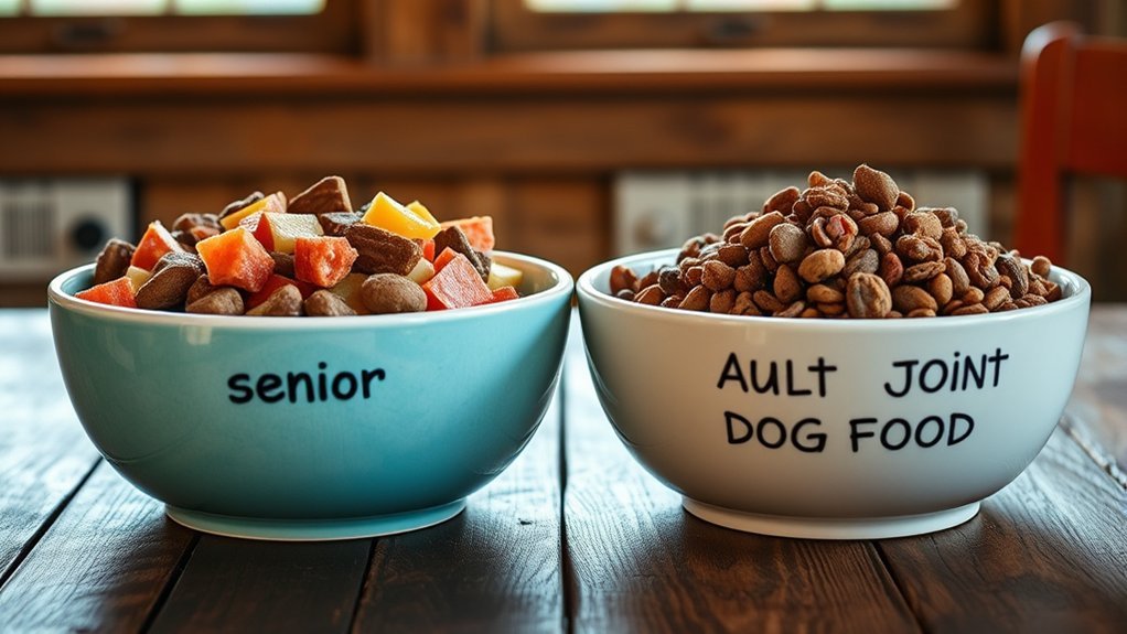 senior dog food differences