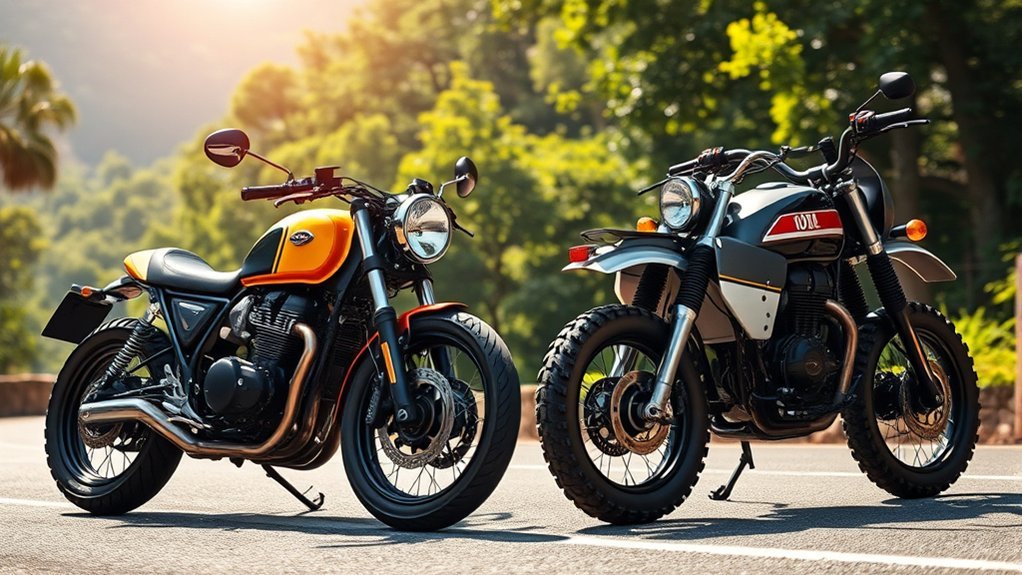 speedy cafe racers versatile scramblers