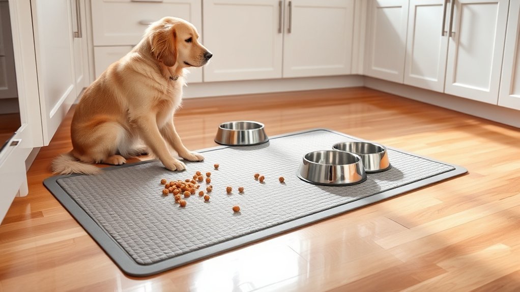 spill proof dog food mats
