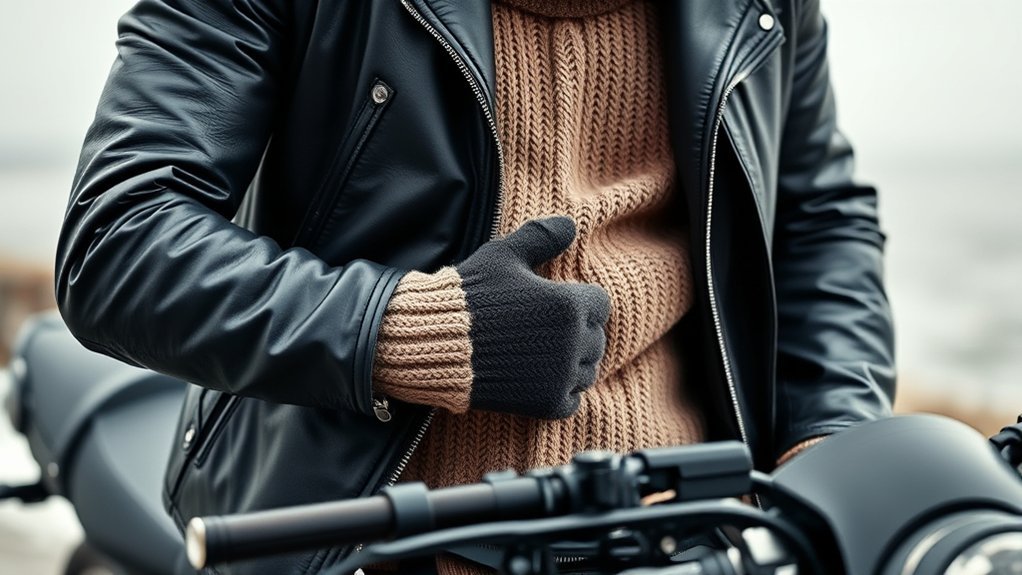 staying warm under jackets