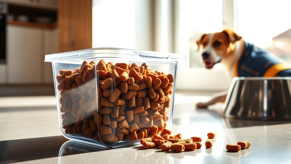 storing dog food safely