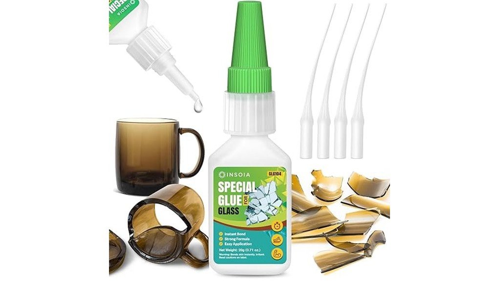 strong clear glass adhesive