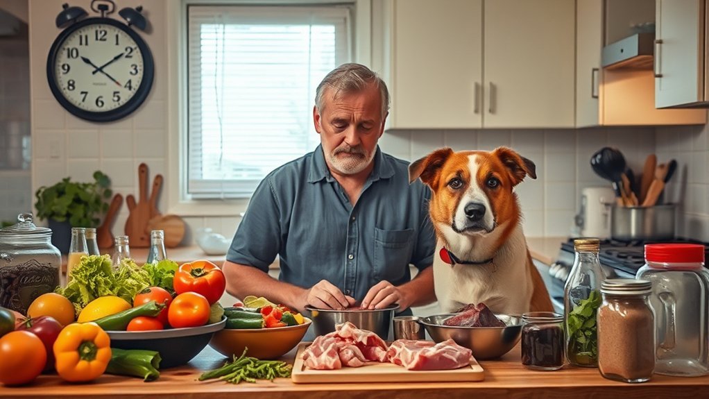 time consuming homemade dog meals