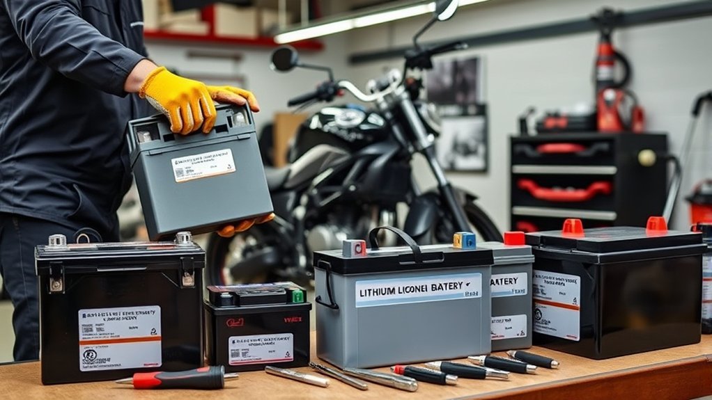 types of motorcycle batteries
