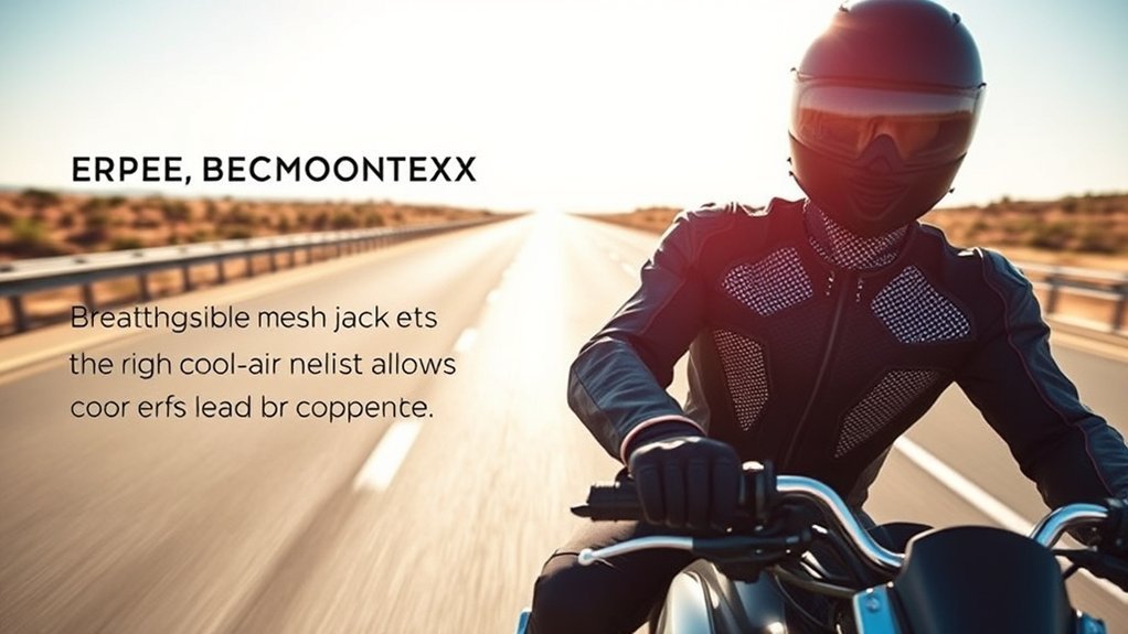 ventilated motorcycle riding gear